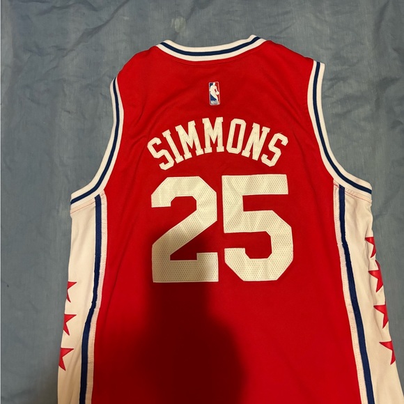 NBA Philadelphia 76ers designer basketball jersey this one has it all size L - Picture 2 of 5